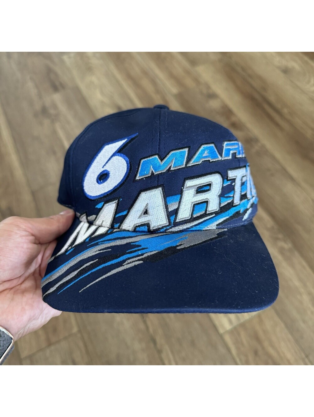 Vtg Mark Martin #6 Roush Racing NASCAR Snapback Hat